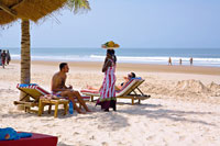 Transats à la plage